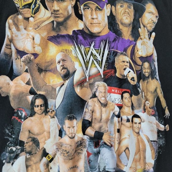 WWE Wrestling "I Was There" T-Shirt John Cena Undertaker SZ Lg Raw SmackDown Blk - Picture 10 of 16